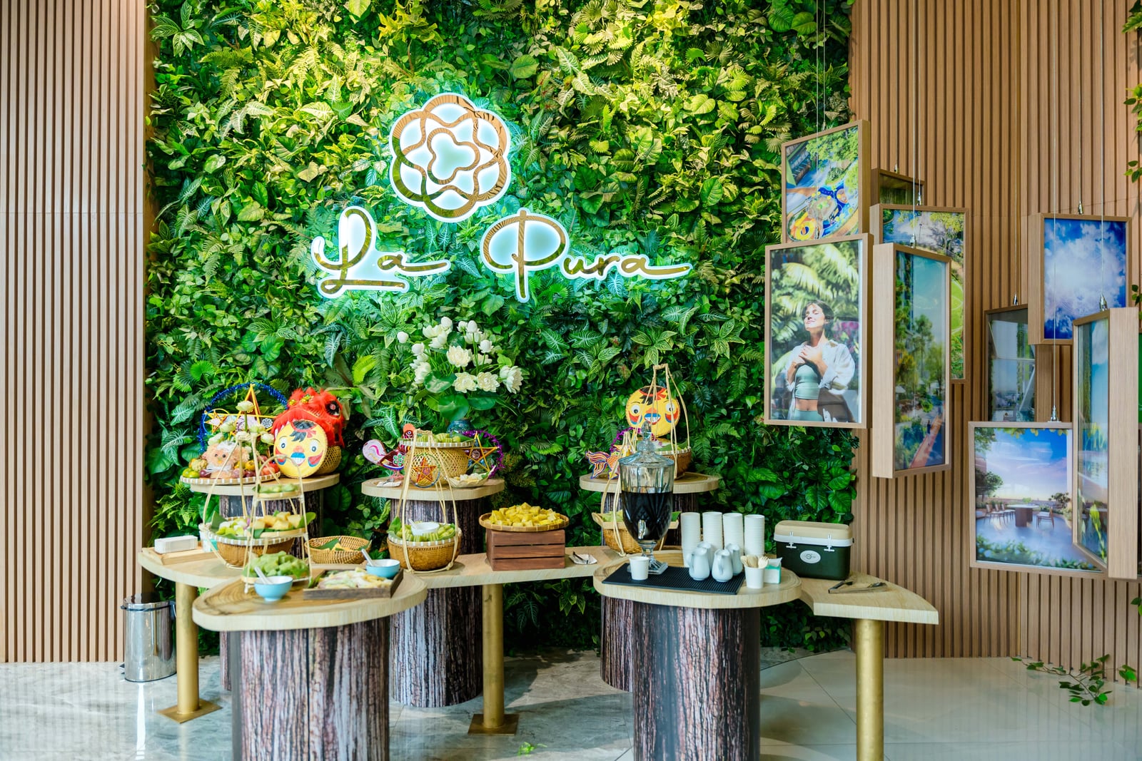 Không gian check-in sự kiện "Full Moon" La Pura — dự án La Pura