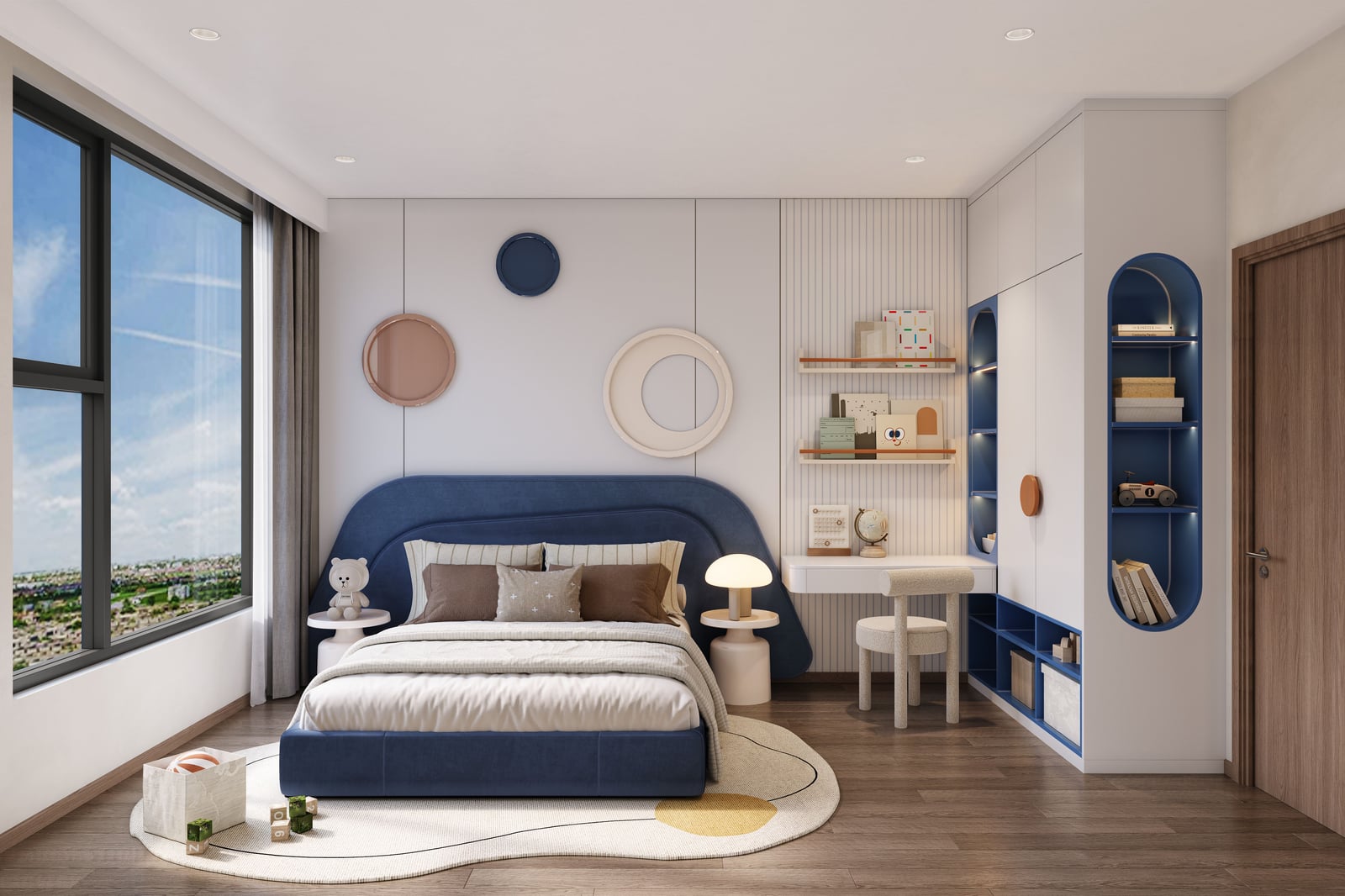 Phối cảnh phòng ngủ trẻ em căn 3 phòng ngủ — Masteri Cosmo Central