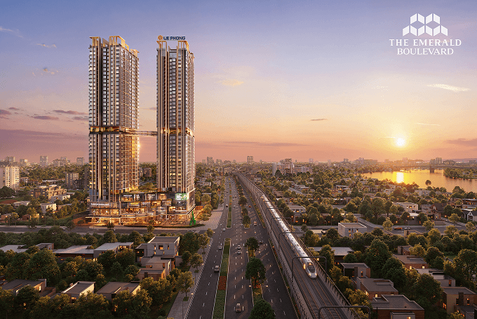 Phối cảnh minh hoạ dự án The Emerald Boulevard
