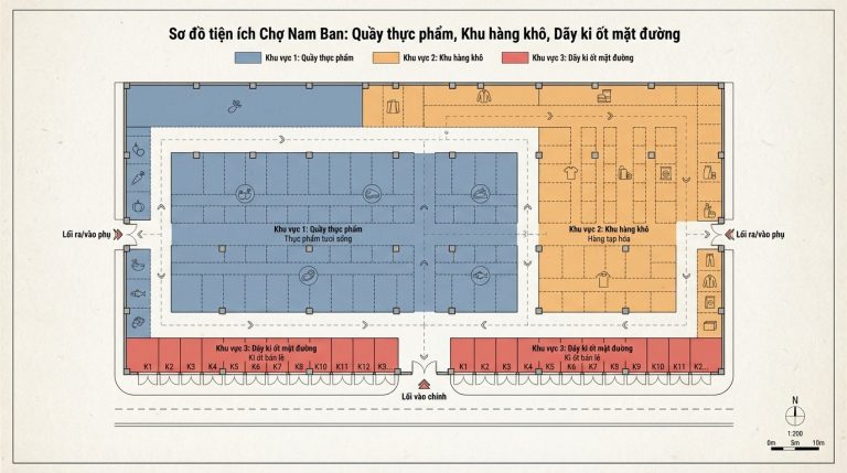 Thông Tin Chợ Nam Ban Và Đánh Giá Thị Trường Nhà Đất Khu Vực Gần Chợ